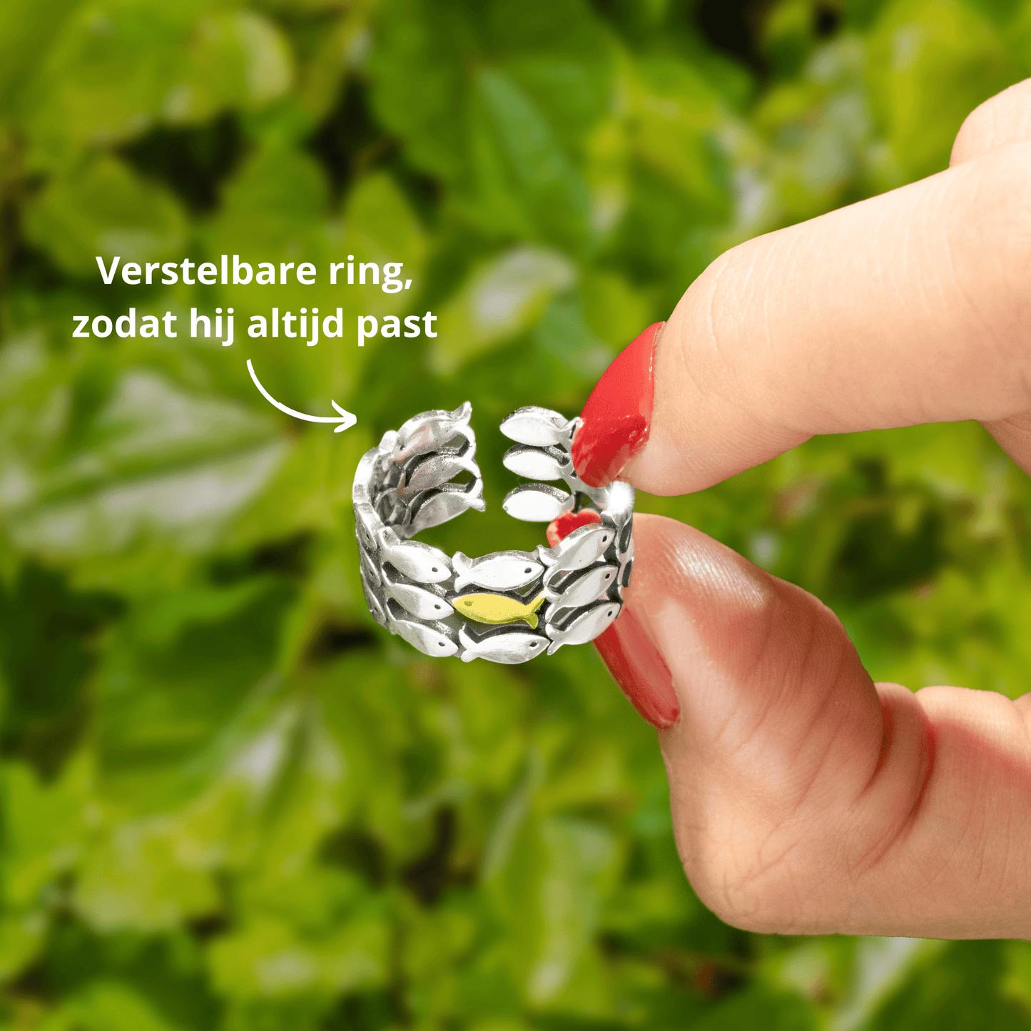 "Zwem Tegen De Stroom In" Ring