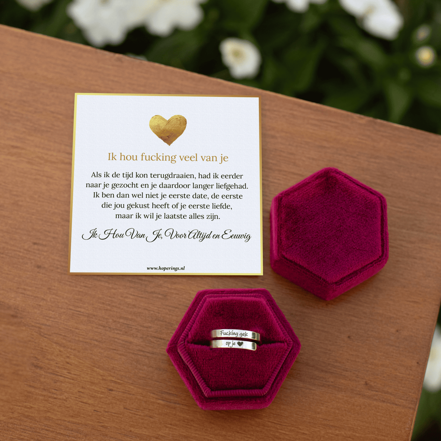 "Ik Hou F♡cking Veel Van Je" Ring