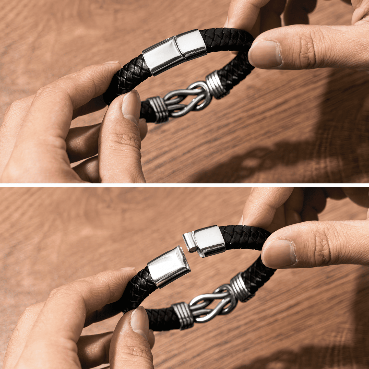 "Aan Mijn Man - Voor Altijd Verbonden" Armband